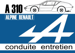 Alpine A310 Manuel du propriétaire