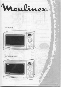 Moulinex MICRO ONDES OPTIGRILL AY67 AY87 Manuel utilisateur