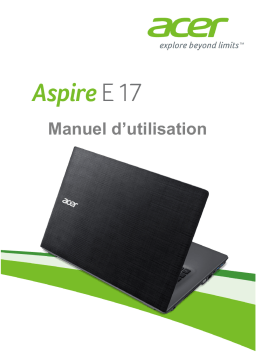 Acer Aspire E 17-E5-773 Manuel utilisateur