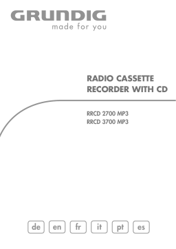 Grundig rrcd 3700 mp3 Manuel utilisateur