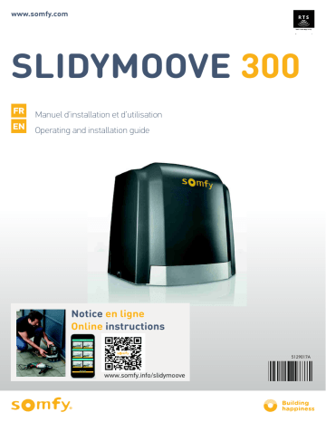 Somfy SLIDY MOOVE 300 Mode d'emploi | Fixfr