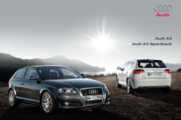 Audi A3 Sportback Manuel utilisateur