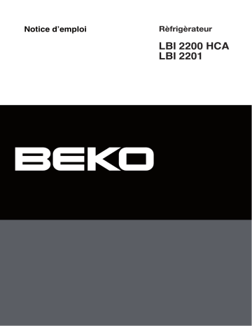 Manuel du propriétaire | Beko LBI3002 Manuel utilisateur | Fixfr