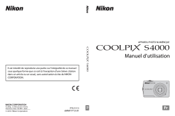 Nikon Coolpix S4000 Manuel utilisateur