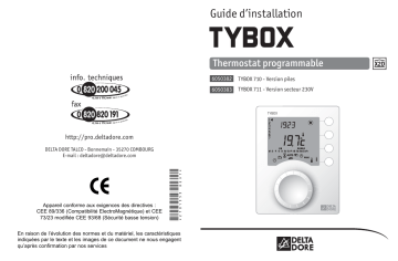 Manuel du propriétaire | DELTA DORE TYBOX Manuel utilisateur | Fixfr