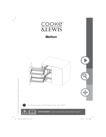 Cooke & Lewis Rangement d'angle coulissant Melton Mode d'emploi | Fixfr