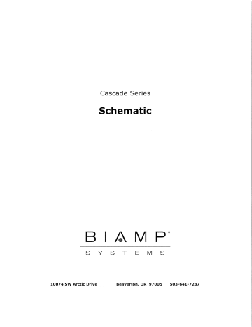 Biamp Cascade 12, 16, 20 Series Manuel utilisateur | Fixfr