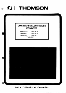 Thomson T64308K Manuel utilisateur