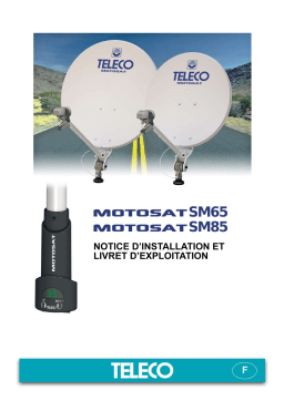 Teleco MotoSat 65/85 Short Mast Manuel utilisateur
