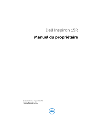 Dell Inspiron 15R 5520 laptop Manuel du propriétaire | Fixfr