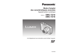 Panasonic DMC TZ18 Mode d'emploi