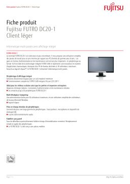 FUJITSU SIEMENS FUTRO DC20-1 Manuel utilisateur