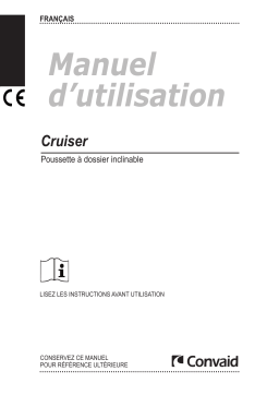 Convaid Cruiser Seating Manuel utilisateur