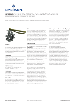 Keystone Butterfly Valves Series Sure-Seal IOM Manuel du propriétaire