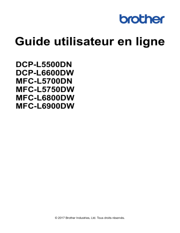 Manuel du propriétaire | Brother DCP-L6600DW Manuel utilisateur | Fixfr