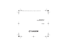 Sagem my400V Manuel utilisateur