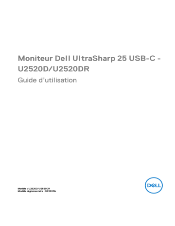 Dell U2520D electronics accessory Manuel utilisateur | Fixfr