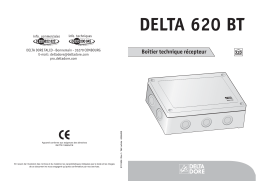 DELTA DORE DELTA 620 BT Manuel utilisateur