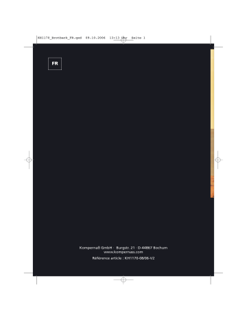 Manuel du propriétaire | Kompernass KH 1170 Manuel utilisateur | Fixfr