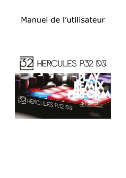 Hercules P32 DJ Manuel utilisateur