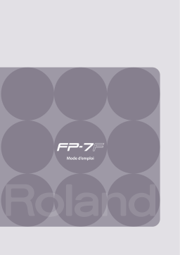 Roland FP-7F-WH Manuel utilisateur