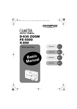 Olympus X600 Manuel utilisateur