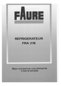 Faure FRA276W Manuel utilisateur