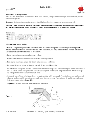 Manuel du propriétaire | Apple POWERBOOK G4 GIGABIT ETHERNET Manuel utilisateur | Fixfr