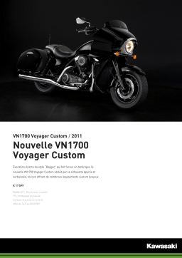 Kawasaki VN 1700 VOYAGER CUSTOM Manuel utilisateur