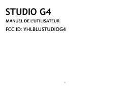 Blu Studio G4 Manuel du propriétaire