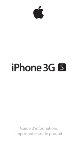 Mode d'emploi | Apple iPhone 3GS Manuel utilisateur | Fixfr