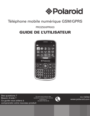 Mode d'emploi | Polaroid ProZ500 PR003 Manuel utilisateur | Fixfr