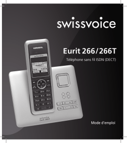 SwissVoice Eurit 266 Manuel utilisateur