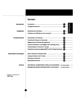 LG FLATRON 795FT-FB795BE- Manuel utilisateur