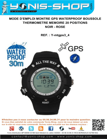 Y-MTGPS3 | Yonis Y-MTGPS4 Mode d'emploi | Fixfr