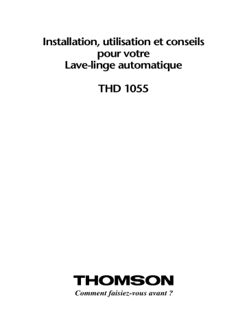 Manuel du propriétaire | Thomson THD1055 Manuel utilisateur | Fixfr