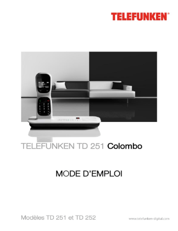 Manuel du propriétaire | Telefunken TD 251 Colombo Manuel utilisateur | Fixfr