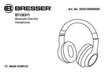 Manuel du propriétaire | Bresser Bluetooth Over-Ear-Headphone Manuel utilisateur | Fixfr