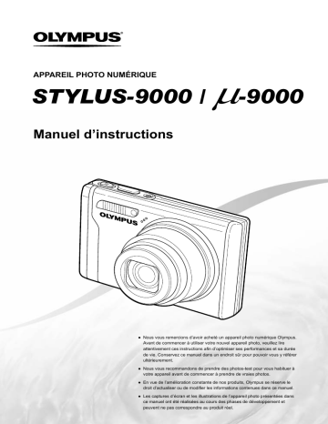 Stylus 9000 | Mode d'emploi | Olympus μ 9000 Manuel utilisateur | Fixfr