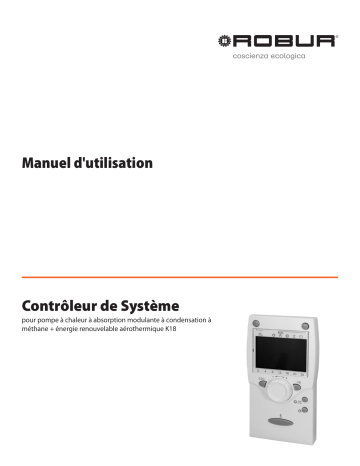 Robur K18 HEAT PUMP Manuel utilisateur | Fixfr