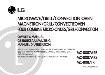 LG MC8087TR Manuel du propriétaire | Fixfr
