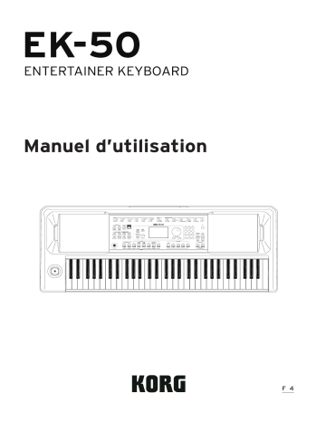 Korg EK-50 Limitless Manuel du propriétaire | Fixfr