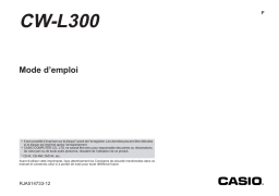 Casio CW-L300 Manuel utilisateur