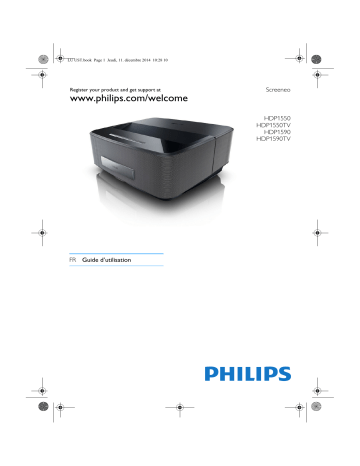 Manuel du propriétaire | Philips Screeneo HDP1550 Manuel utilisateur | Fixfr