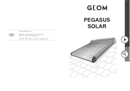 Geom Volet roulant solaire Pegasus pour Velux S06 114x118 cm Manuel utilisateur