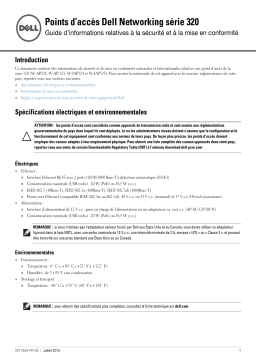 Dell W-Series 324/325 Access Points Manuel utilisateur