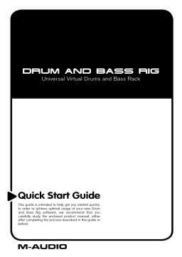 M-Audio Drum & Bass Rig Manuel utilisateur