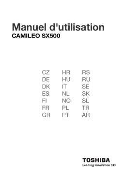 Toshiba Camileo SX500 Manuel utilisateur