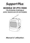 SUPPORTPLUS MINI-TV RADIO SP-PTV-9000 Manuel utilisateur
