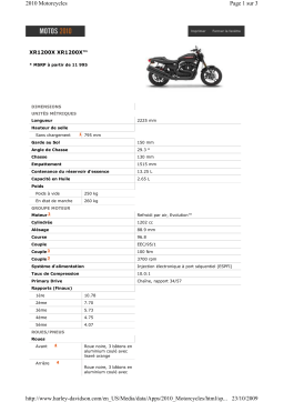 HARLEY-DAVIDSON XR1200X Manuel utilisateur